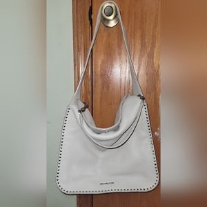 MICHAEL KORS LEATHER STUDDED SATCHEL HANDBAG. MUST SEE